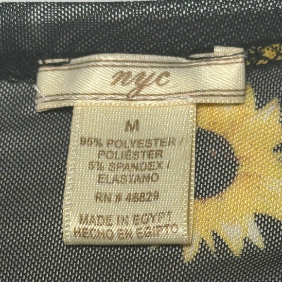 NYC Sunflower Sheer Cover Size M - Picture 5 of 8